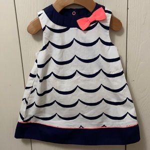 Gymboree Wavy Navy Sleeveless Dress